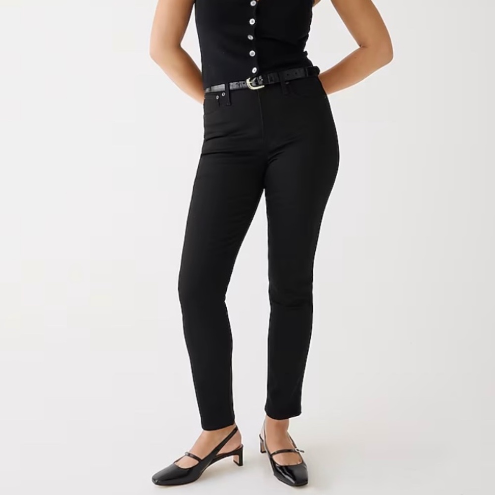 NWT J. Crew Petite curvy vintage slim-straight jean in black 26P